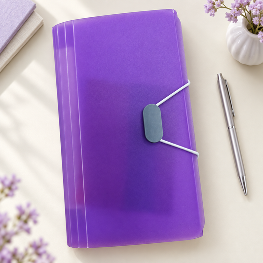 Portable Plastic Expanding File Folder