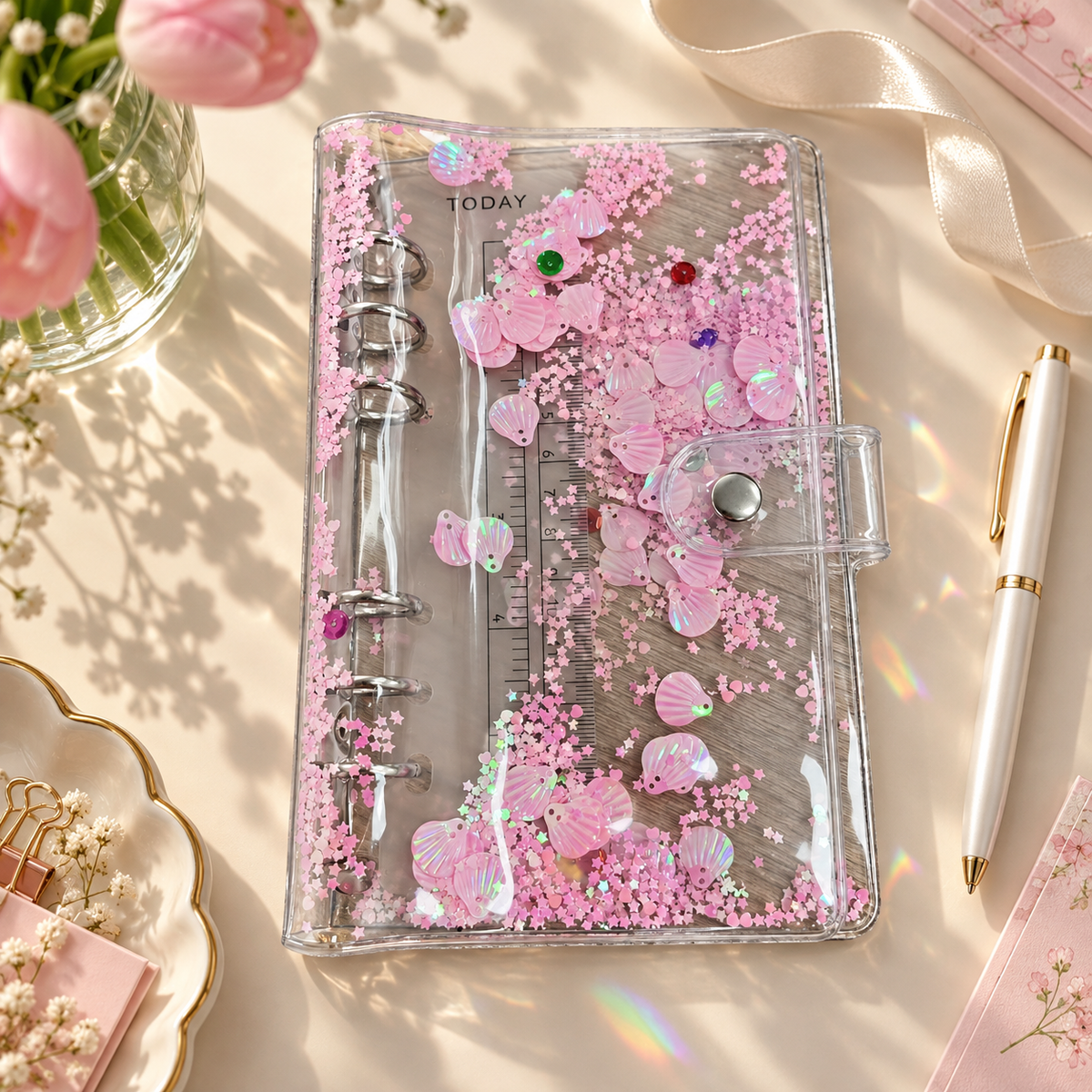 Floating Shell Sequins Photocard Album