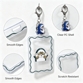 Clear Card Protector Case – Cute Cartoon ID Bank Card Holder with Keychain