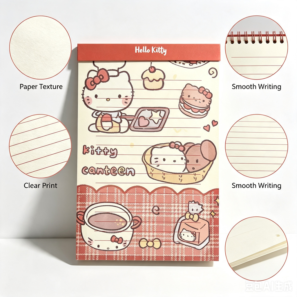 Hello Kitty Notebook Refill Paper – Cute Lined Refill Pages for Journal & Planner