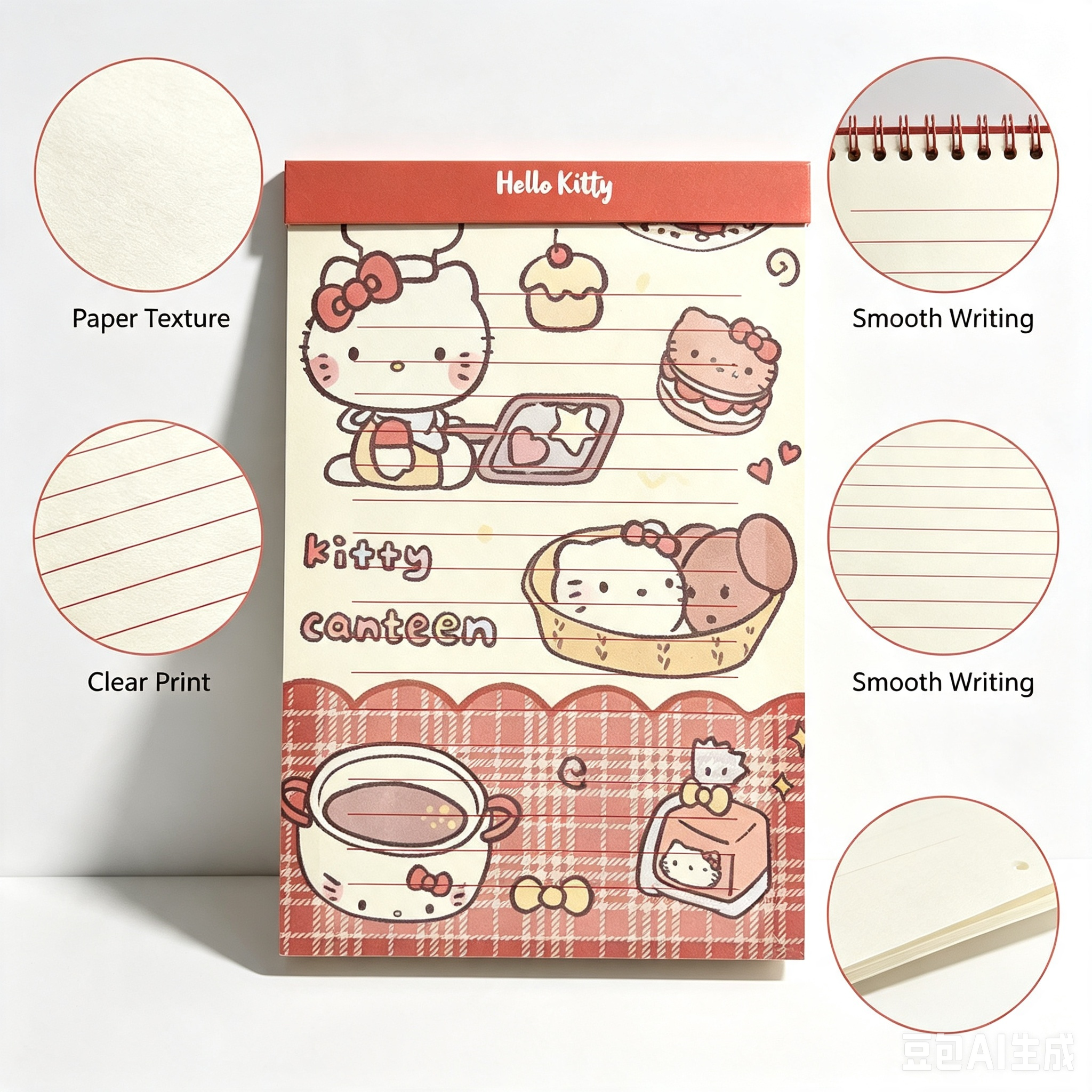 Hello Kitty Notebook Refill Paper – Cute Lined Refill Pages for Journal & Planner