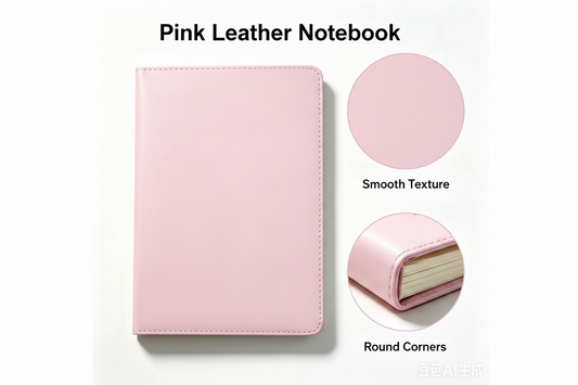 Notebook – Cute Pink Lined Journal for School & Office
