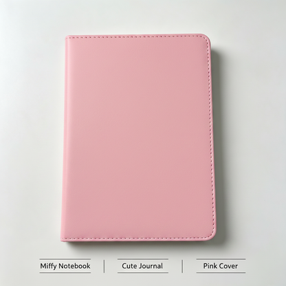 Notebook – Cute Pink Lined Journal for School & Office
